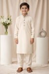 Kurta Pajama For Kids Cream