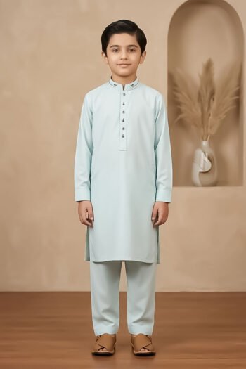 Kurta Pajama For Kids Pastel Min Green (Copy)