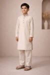 Kurta Pajama For Kids Cream