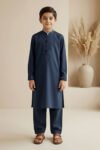 Kurta Pajama For Kids Navy Blue