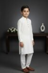 Kuta-Pajama-For-Kids-Boys-White-1