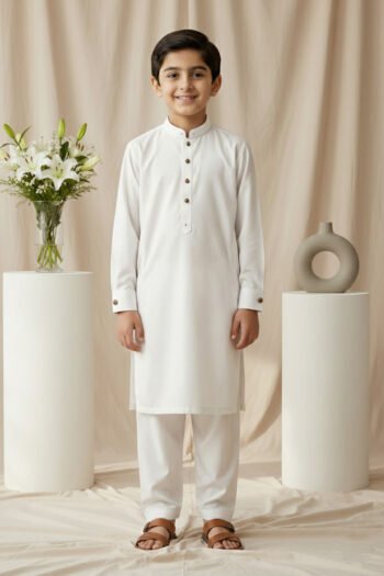 Kurta Pajama For Kids ivory